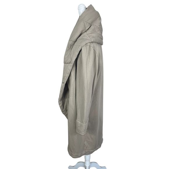 Young Fabulous & Broke Sandrine Quilted Shawl Collar Coat Beige Size M/L Chic - Picture 4 of 11